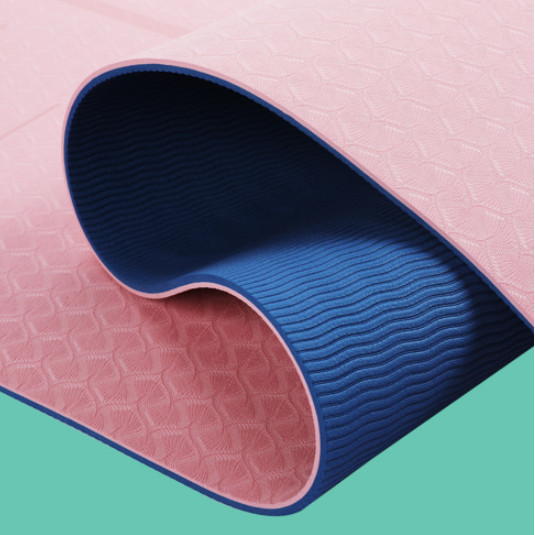Thảm tập yoga định tuyến cao cấp DOPI DP1102-2 Chất liệu TPE siêu bám