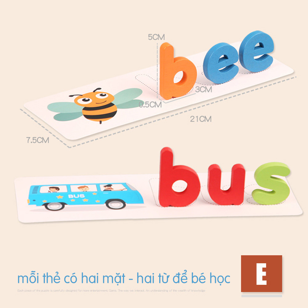 Bộ trò chơi ghép hình đánh vần chữ cái tiếng anh bảng chữ cái nhận biết số cộng, trừ, nhân và chia đồ chơi giáo dục mầm non mẫu giáo - Trẻ em