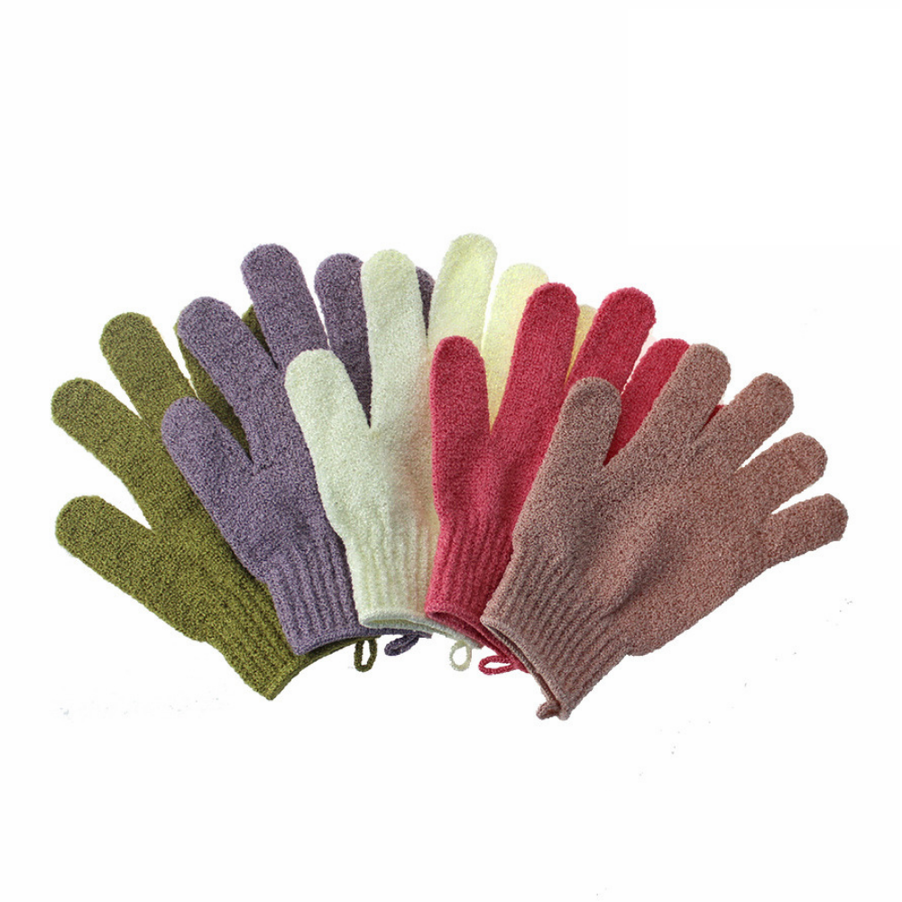 Găng tay tắm tẩy da chết cho cơ thể bằng vải nylon