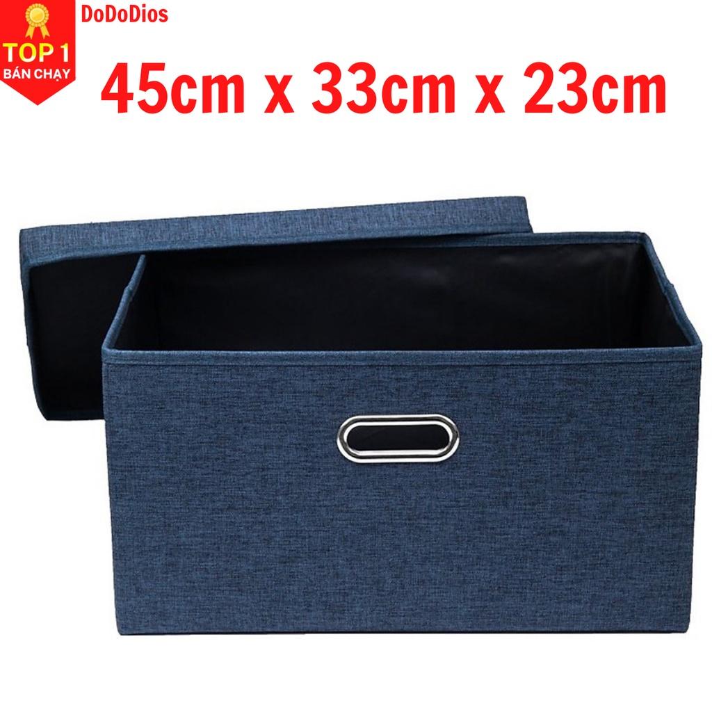 hộp vải đựng đồ quần áo, đồ chơi, linh kiện điện tử - có nắp đậy - chính hãng dododios - TD3B