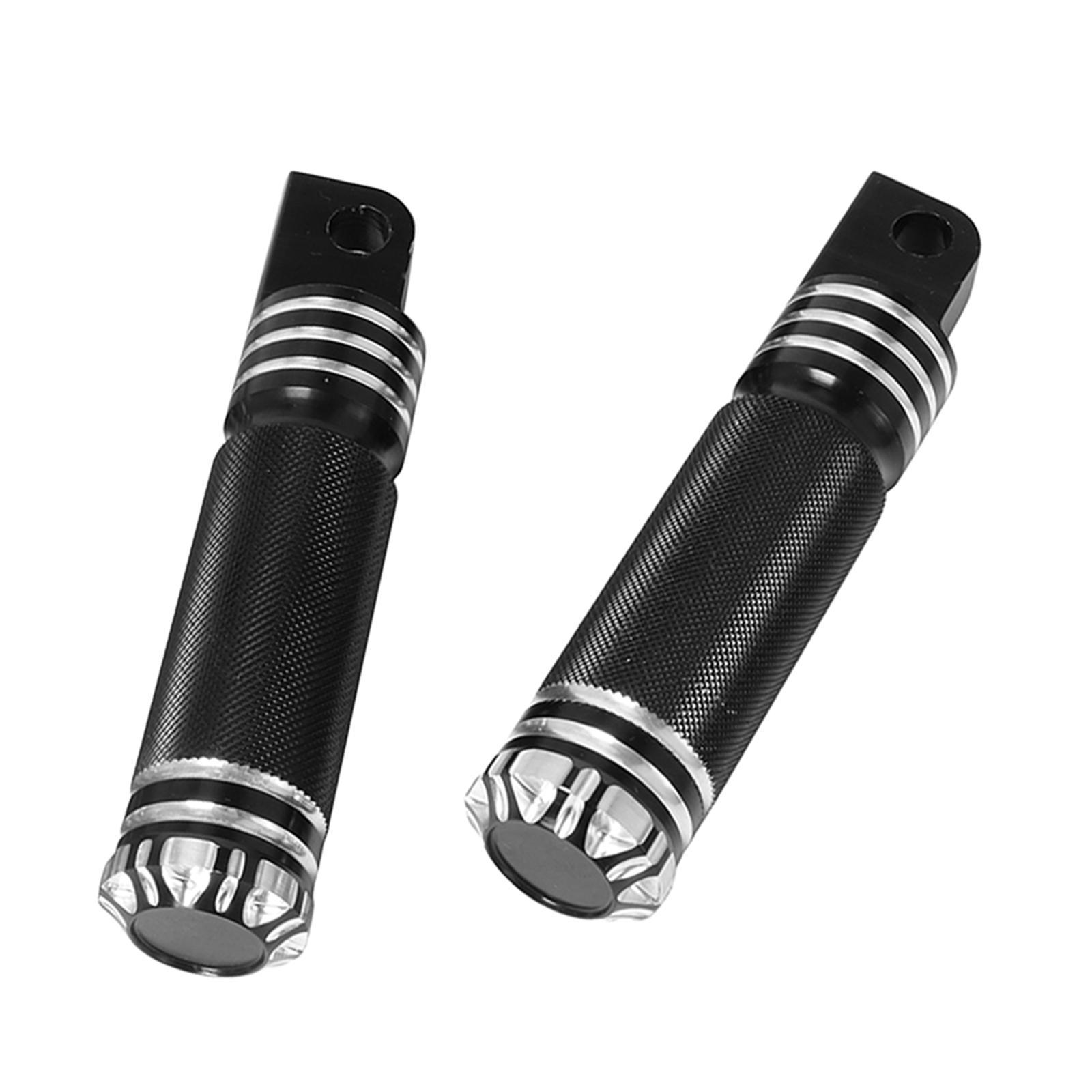 2Pcs Foot Pegs CNC  Easy to Install ,Aluminum Alloy, Nonslip ,Universal
