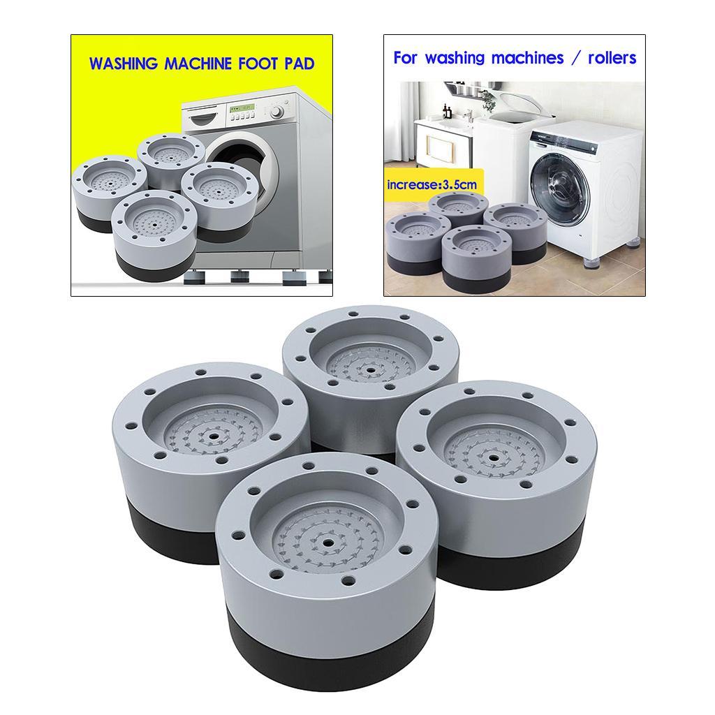 Pack 4 Rubber Anti Vibration Pads Shock Absorbing for Washing Machine 3.5cm