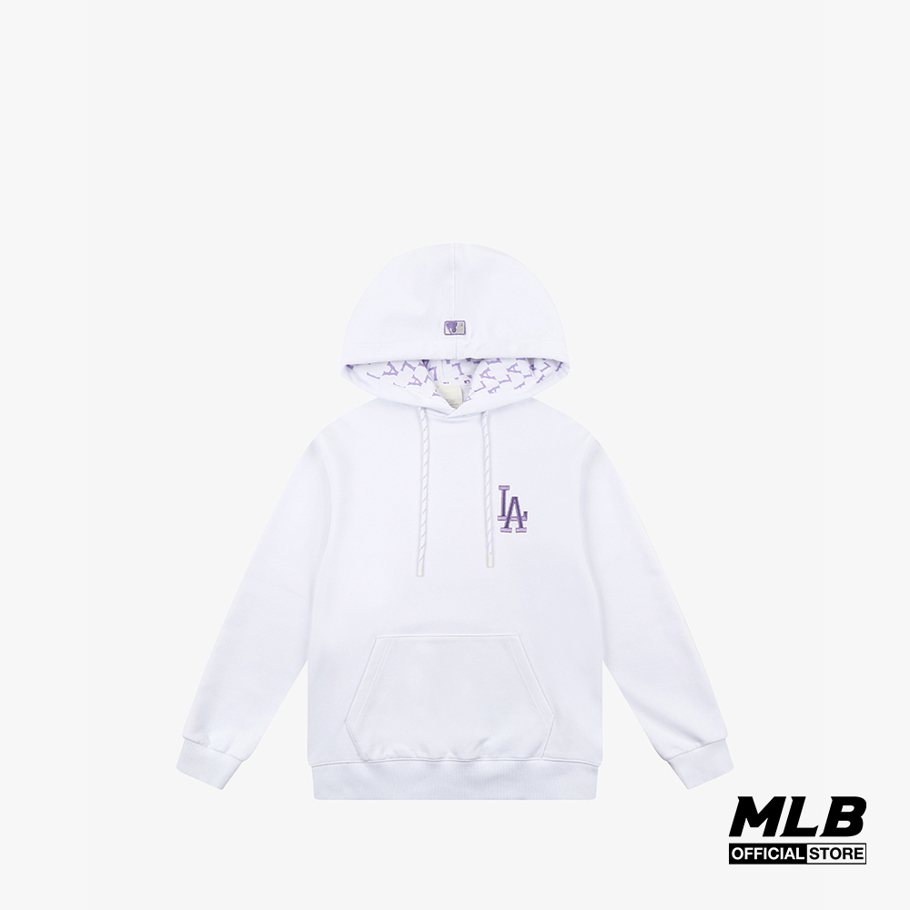 MLB - Áo hoodie tay dài phối mũ thời trang Monogram