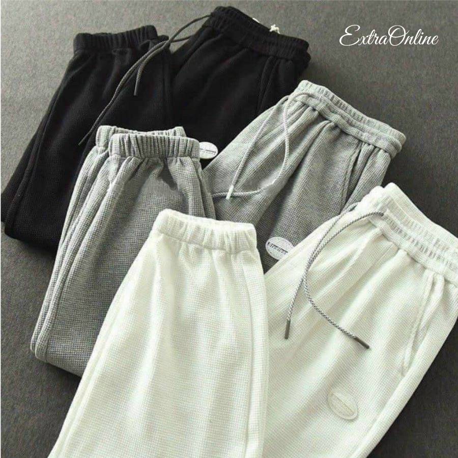 Quần thể thao nữ, quần jogger chất nỉ tổ ong mịn không bai xù, co dãn thoải mái thoáng mát