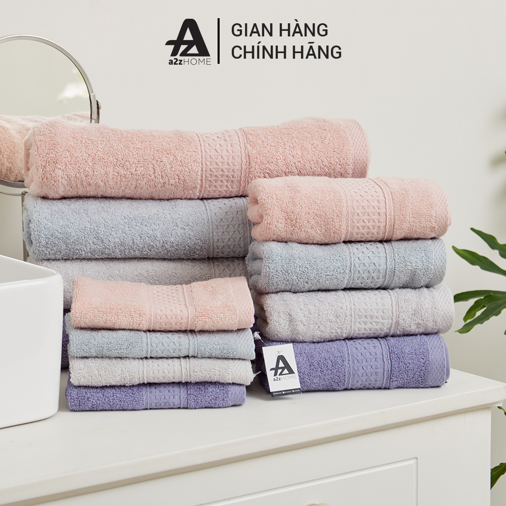 Khăn Tắm 100% Cotton Tự Nhiên Cao Cấp Mềm Mại A2Z HOME