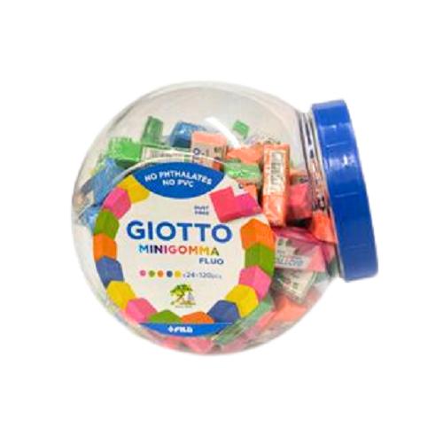 Tẩy chì nhiều màu nhập khẩu Italy GIOTTO Minigomma Fluo F232700