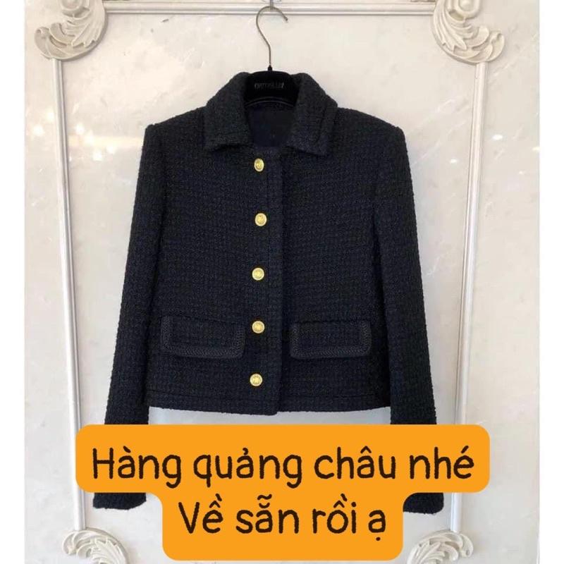 Áo khoác dạ tweed hàng qc