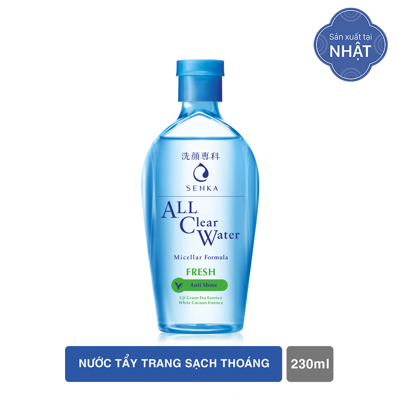 Bộ sản phẩm Senka làm sạch và chống nắng dành cho da mụn
