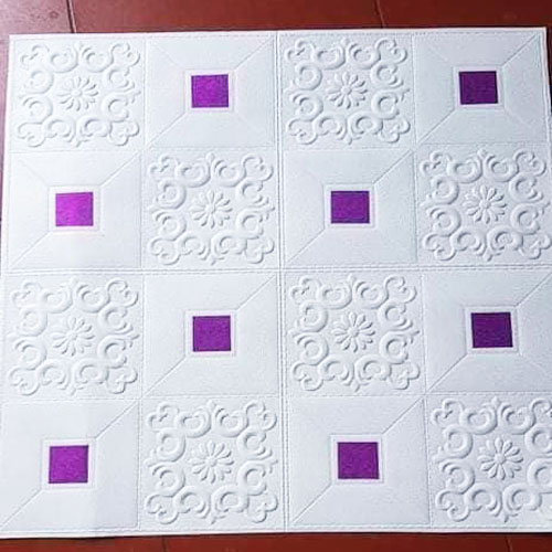Bộ 20 Tấm Xốp Dán Tường Kim Tuyến, Tem 3D Siêu Đẹp, Sang Trọng