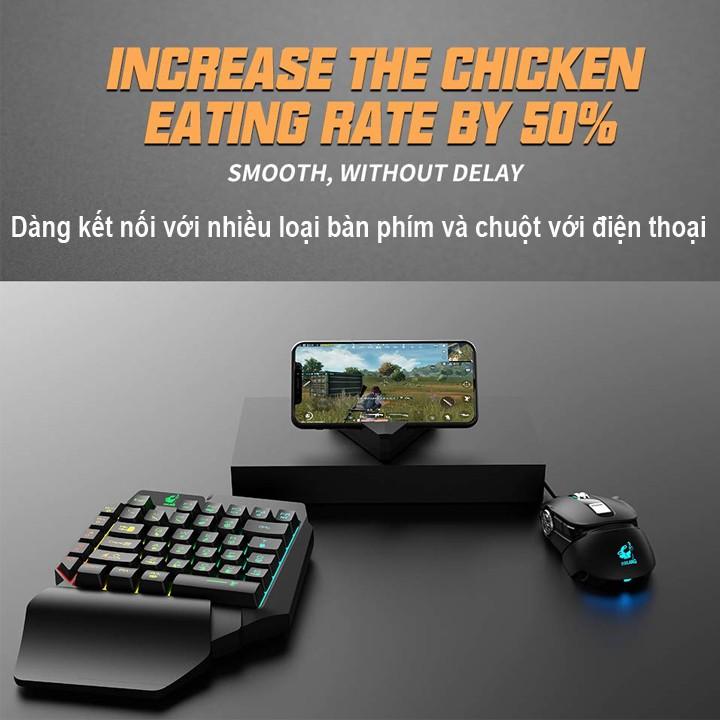 Combo Trọn Bộ Bàn Phím K15 + Chuột V3 + Hộp Chuyển Đổi G6 chơi game PUBG