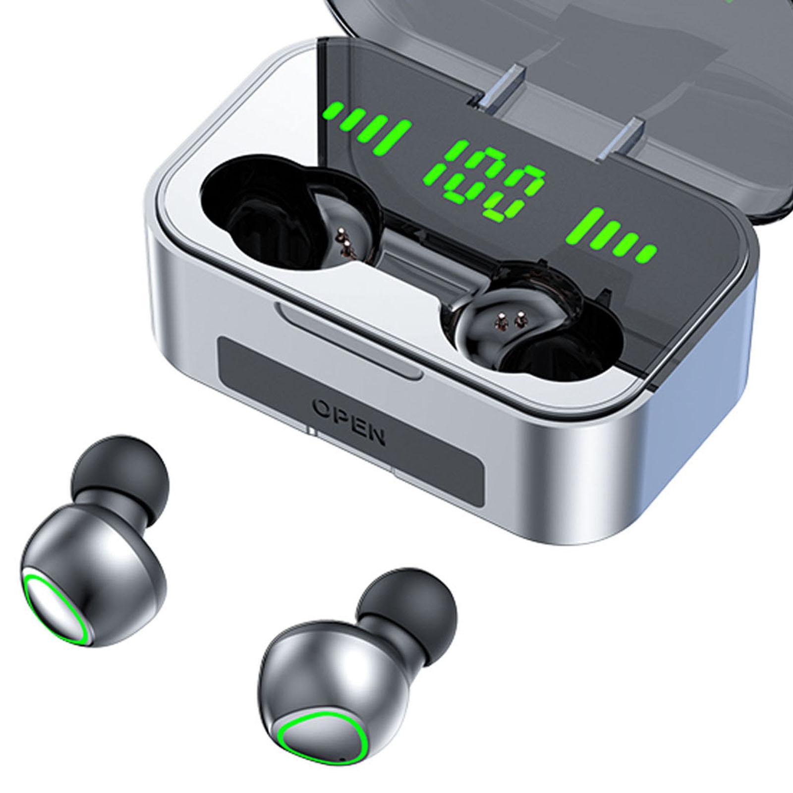 In Ear Earphones Earbuds Digital Display with Microphone Intelligent Touch