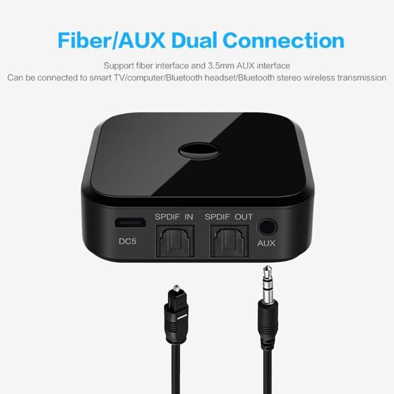ROGTZ - Bộ Thu Phát Bluetooth TX16 Chế Độ Chuyển Đổi Linh Hoạt Hỗ Trợ Kết Nối Cùng Lúc 2 Thiết Bị Chip CSR BC8670 RX: A2DP AVRCP Phạm Vi 10m Âm Thanh Chất Lượng Cao SBC Aptx Kết Nối Đa Dạng AUX 3.5mm Optical Pin Lithium 350mAh Nhỏ Gọn Hàng Chính Hãng