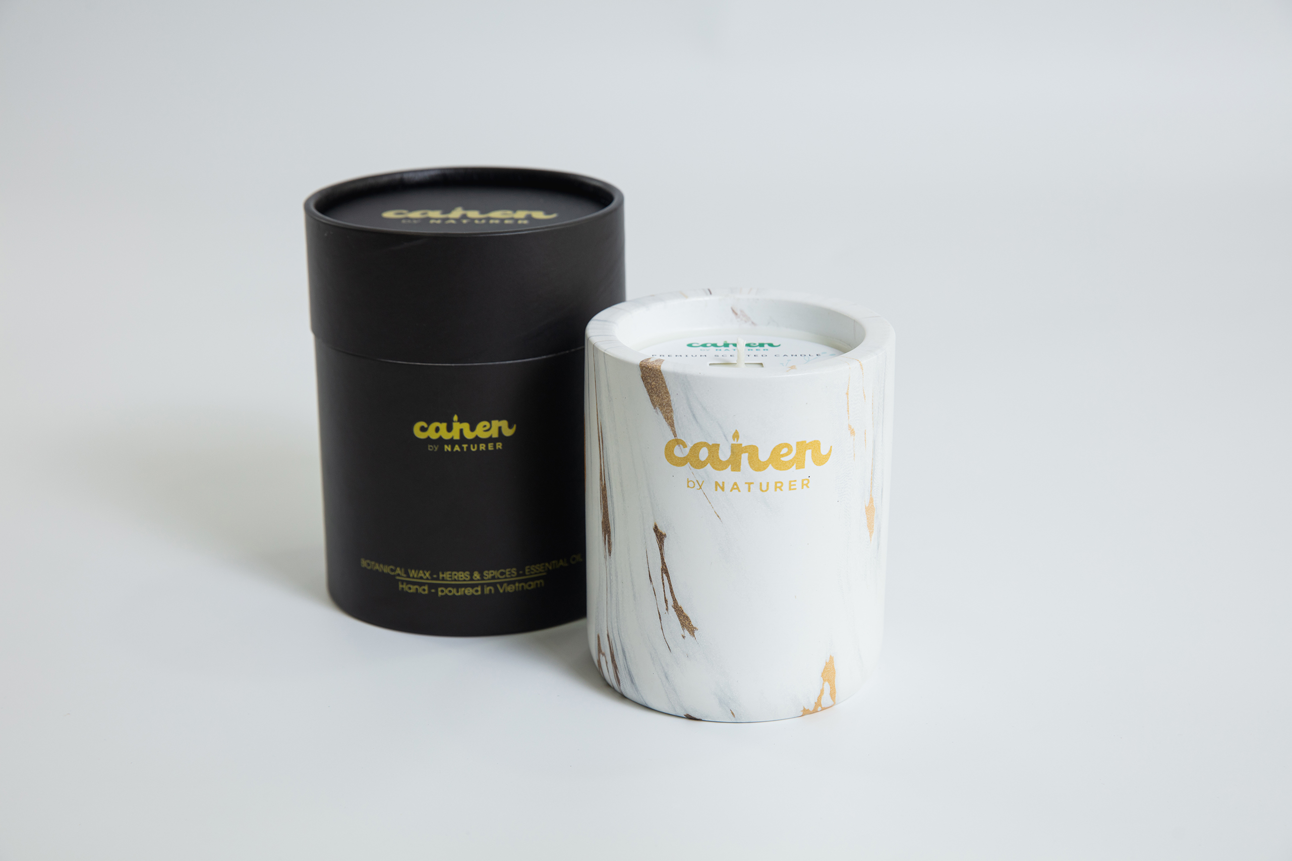 Nến thơm cao cấp Premium Jar - CANEN By NATURER từ sáp đậu nành và tinh dầu thiên nhiên nhập khẩu cao cấp