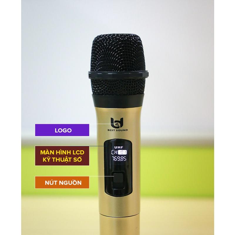 Micro karaoke không dây BEST SOUND W-003 Hàng Chính Hãng bảo hành 12 tháng