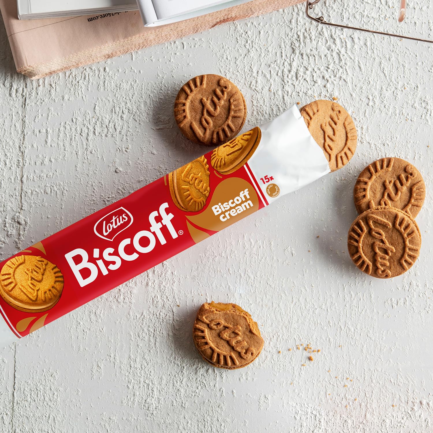 Bánh Quy Giòn Lotus Biscoff Nhân Kẹp Kem 150G VEGAN FRIENDLY