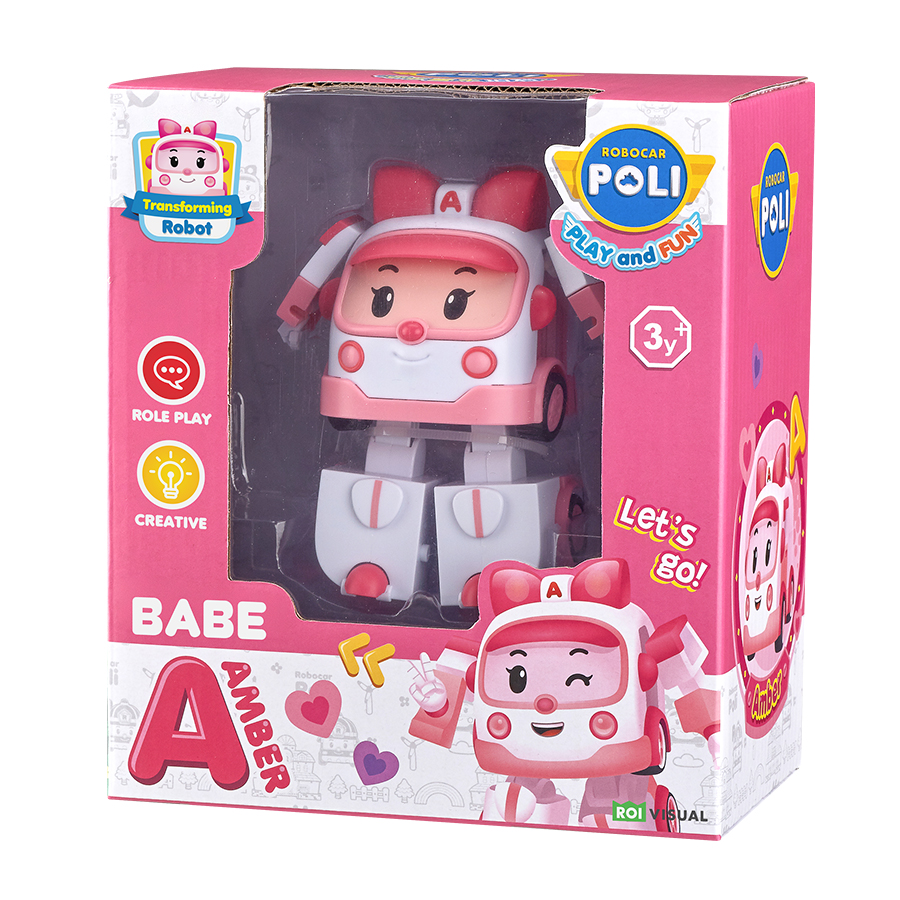 Đồ Chơi Robot Biến Hình Xe Cứu Thương Babe Amber ROBOCAR POLI ZR917