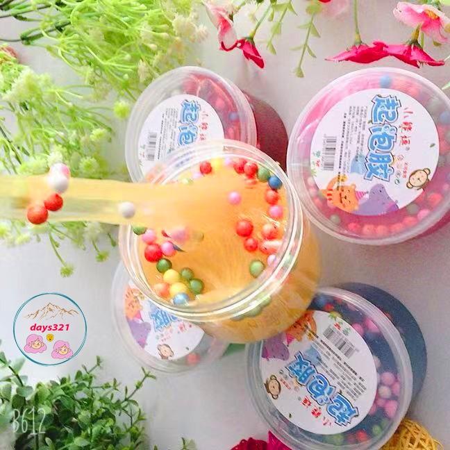 Slime hộp tròn 150ml charm cốm xốp NG0C TRAI màu thạch chất đẹp Đồ chơi slam chất nhầy ma thuật squishy