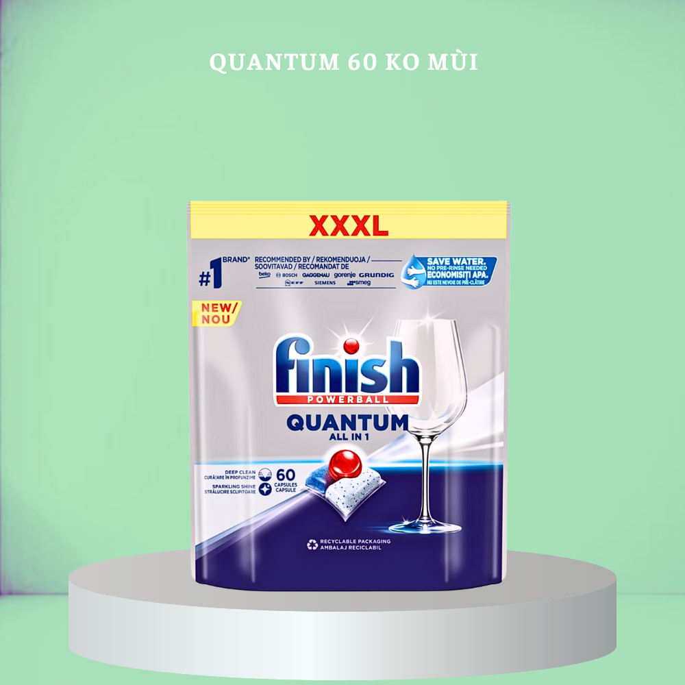 Hình ảnh Combo 3 hộp viên rửa bát finish quantum 36 viên - dùng cho máy rửa bát