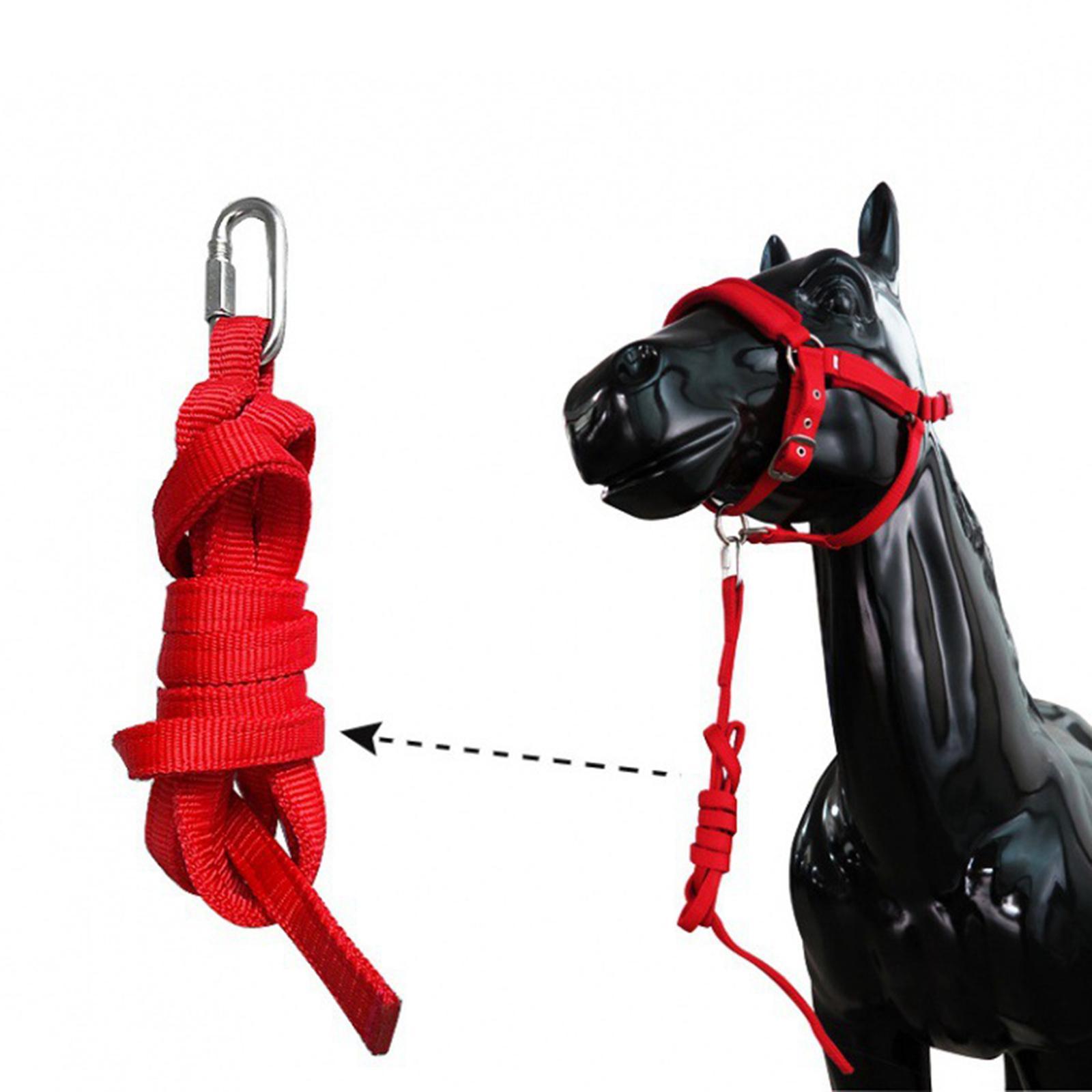 Practical Horse Leading Rope Without Horse Halter for Livestock Double Layers Accessories Equestrian Rein Halters Bolt Snap