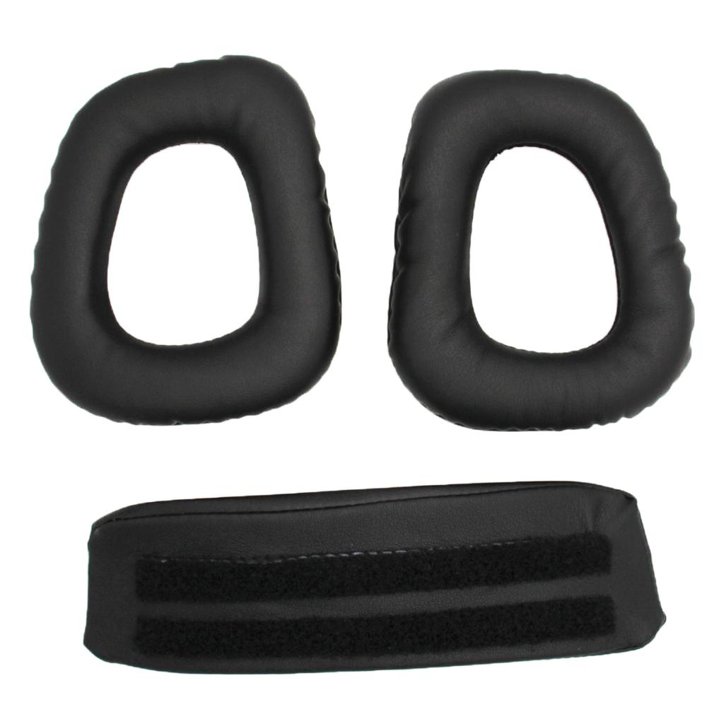 Headphone Headband And Earpads Cushions for Logitech G35 G930 G430 F450