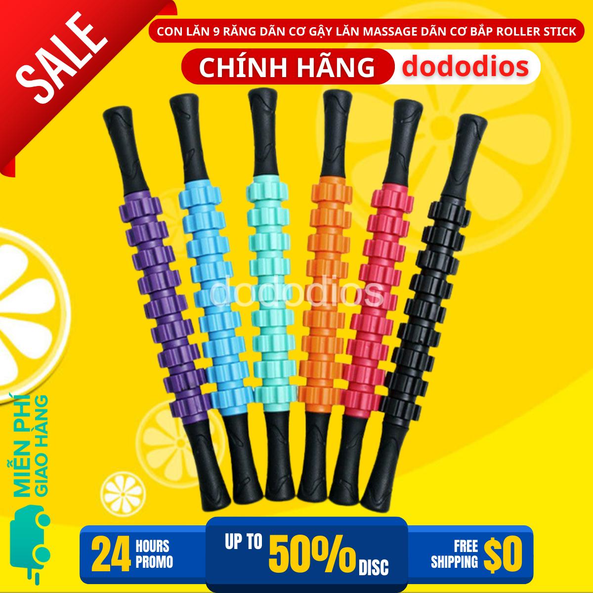 Gậy Lăn Massage 9 Răng Dãn Cơ Bắp Roller Stick tập Gym Yoga - Chính hãng dododios