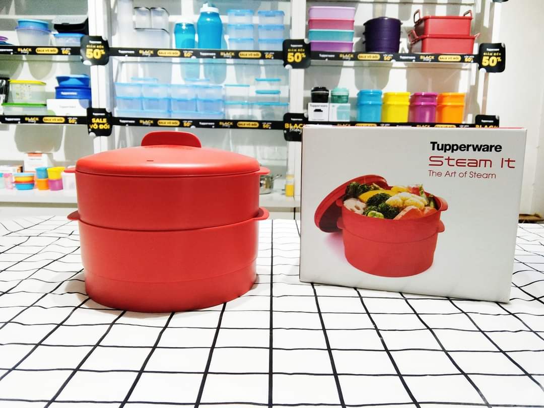 Xửng hấp 2 tầng Steam It Tupperware - Hàng chính hãng