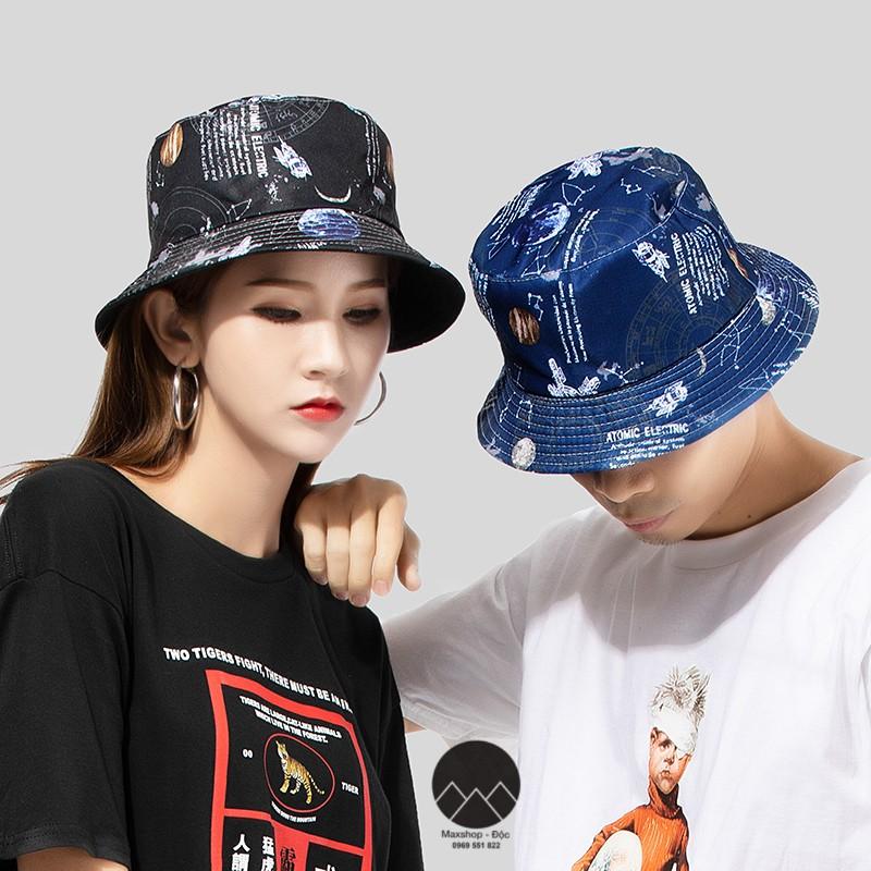 Mũ nón bucket 2 mặt phong cách ulzzang họa tiết Galaxy