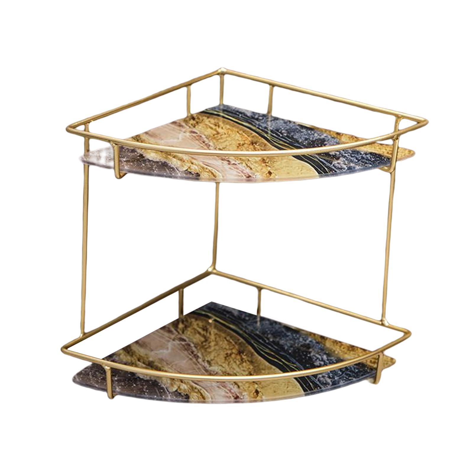 Makeup Storage Shelf Corner Countertop Organizer for Bathroom Table