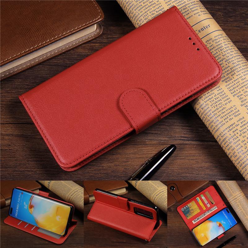 Bao da điện thoại kiểu ví ba ngăn đựng thẻ và khung ảnh cho Samsung Note 8 9 10 Pro Plus Lite Note20 Ultra