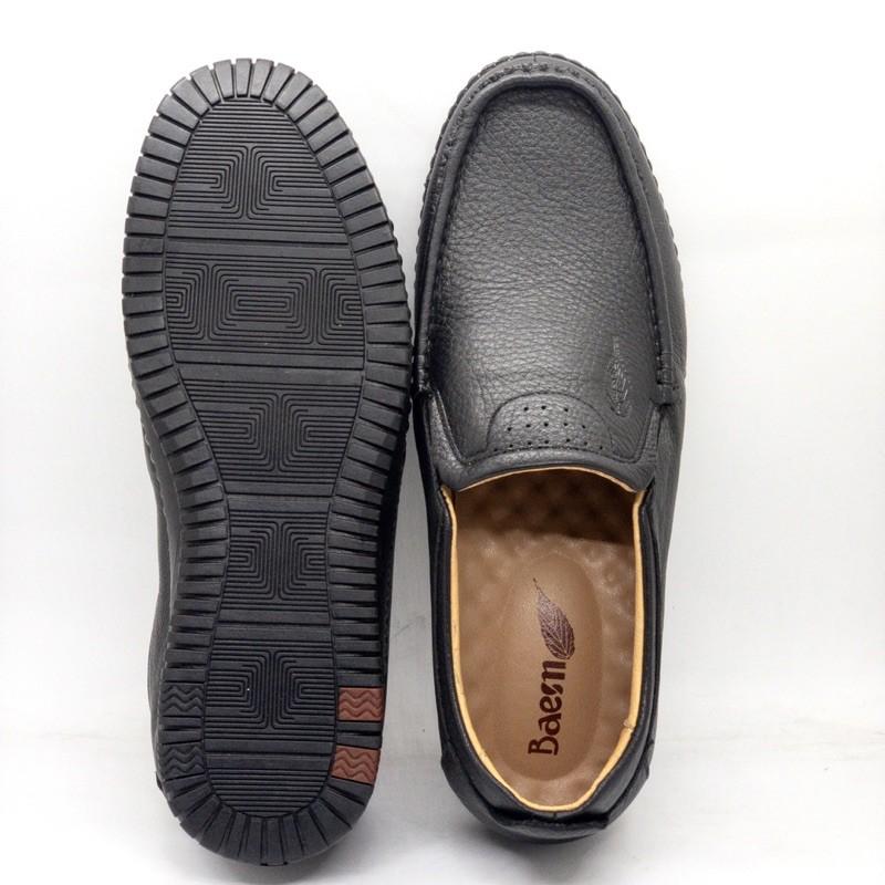 Giầy lười nam siêu mềm Tomshoes, cam kết da thật 100