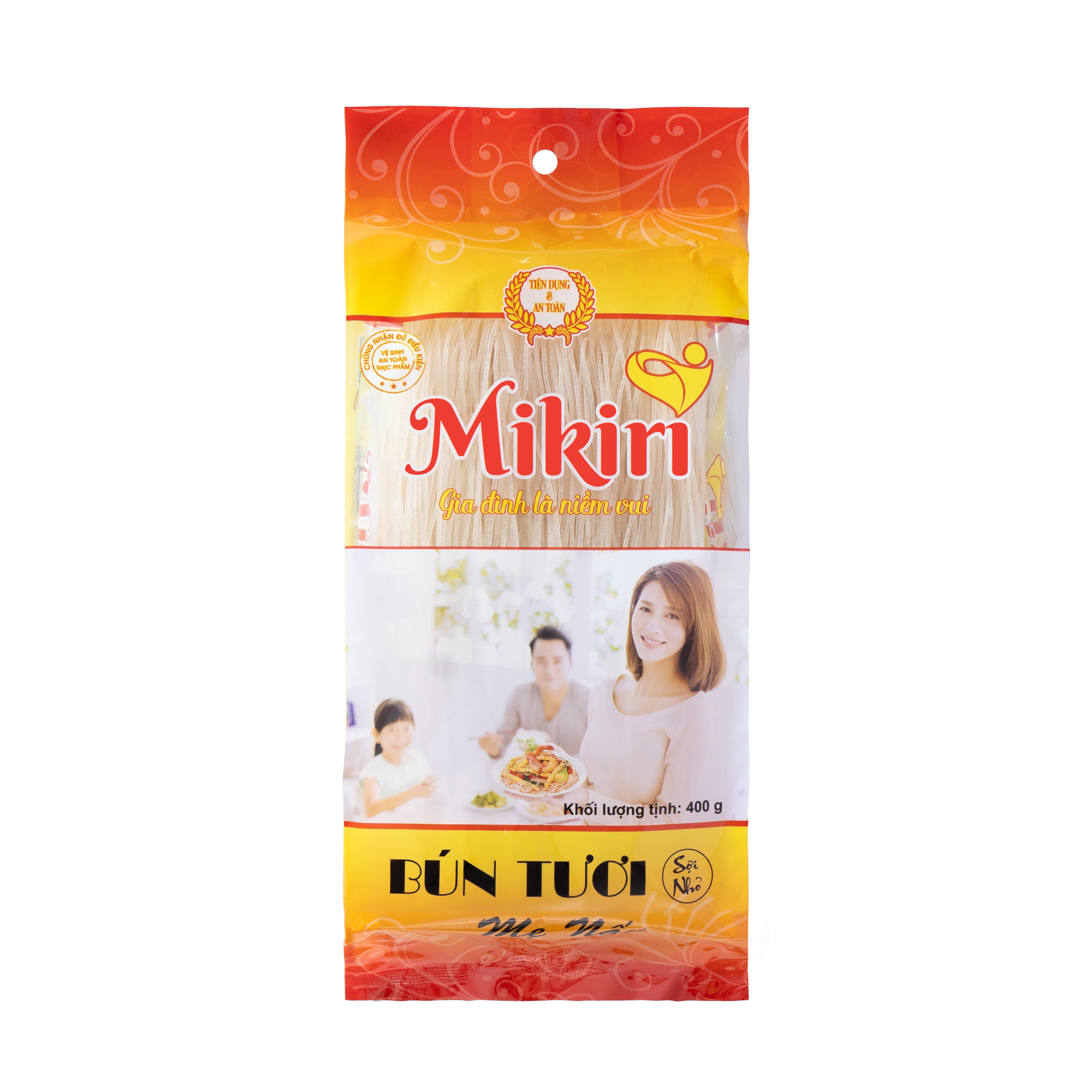 Combo 2 gói bún gạo xào, 2 gói bún gạo tươi Mikiri