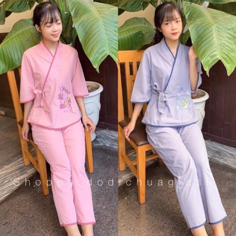 ĐỒ LAM ĐI CHÙA  Nhật Nơ Hoa Thêu