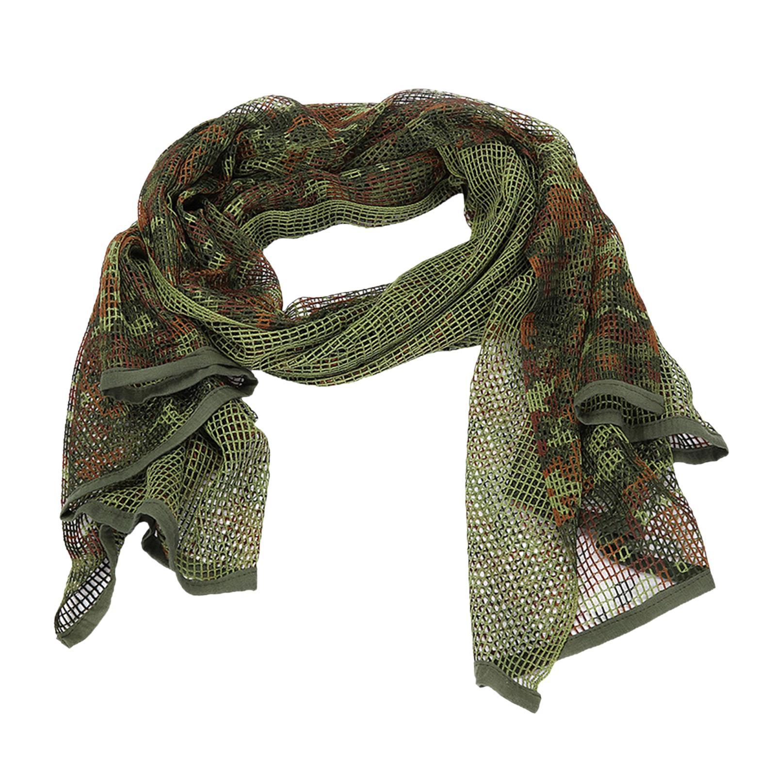 Camouflage Scarf Scarves Face Veil Mask Bandana Women Men for Hunting Outdoor Activities