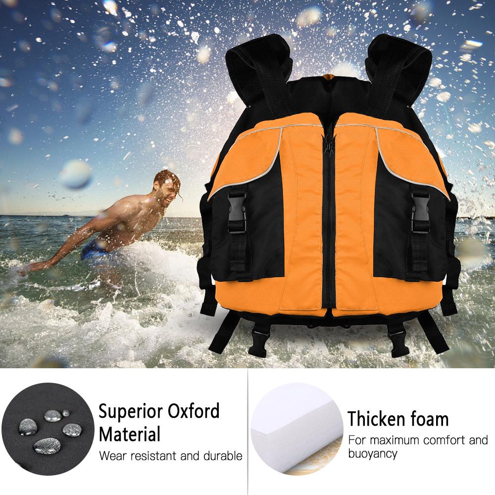 45kg - 100kg Life Jacket Adult Life Vest Adult Swim Vest Safety Float Suit for Water Sports Men Women Survival Jacket