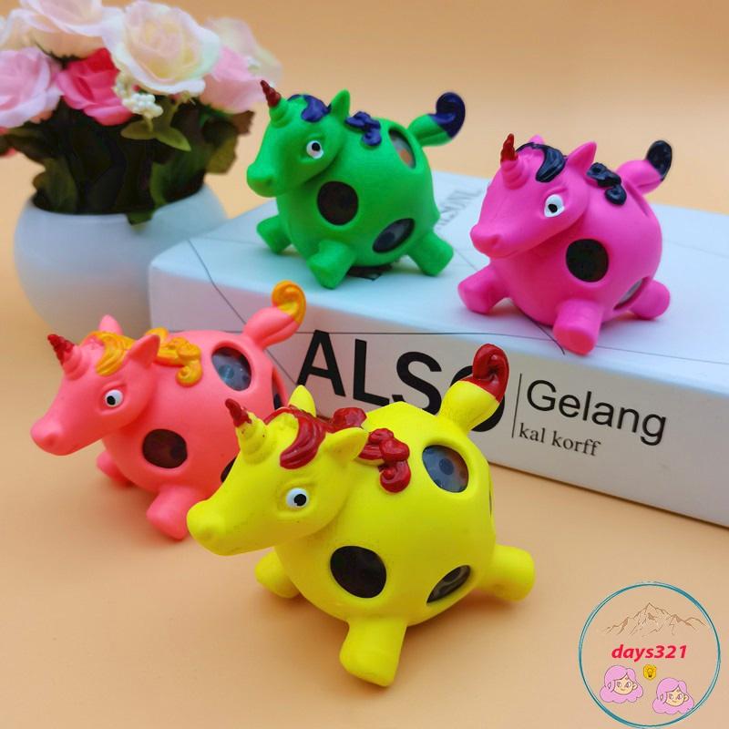 Squishy hình con ngựa bóp ra hạt mềm mịn dễ thương chân thực giảm stress co dãn đàn hồi ngộ nghĩnh bóp giải trí