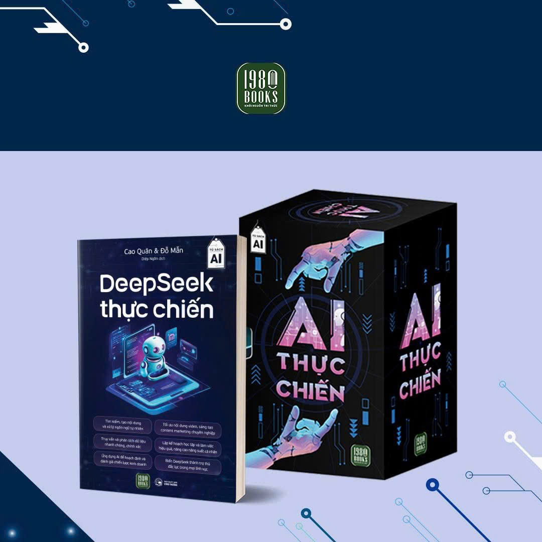 BOX AI - Bộ 6 cuốn AI Thực chiến: AI 5.0 + AI trong công việc + DeepSeek thực chiến + ChatGPT thực chiến + NVIDIA Cỗ máy tư duy vĩ đại + AI Giáo dục