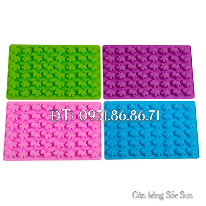 Khuôn silicon 48 con khủng long – Mã số 1431