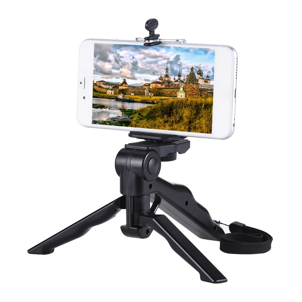 Mini Tripod Stand Support Holder Hand Grip Stabilizer with Smartphone Clip Bracket for iPhone 7 Plus/7/6/6 Plus/6s/ for
