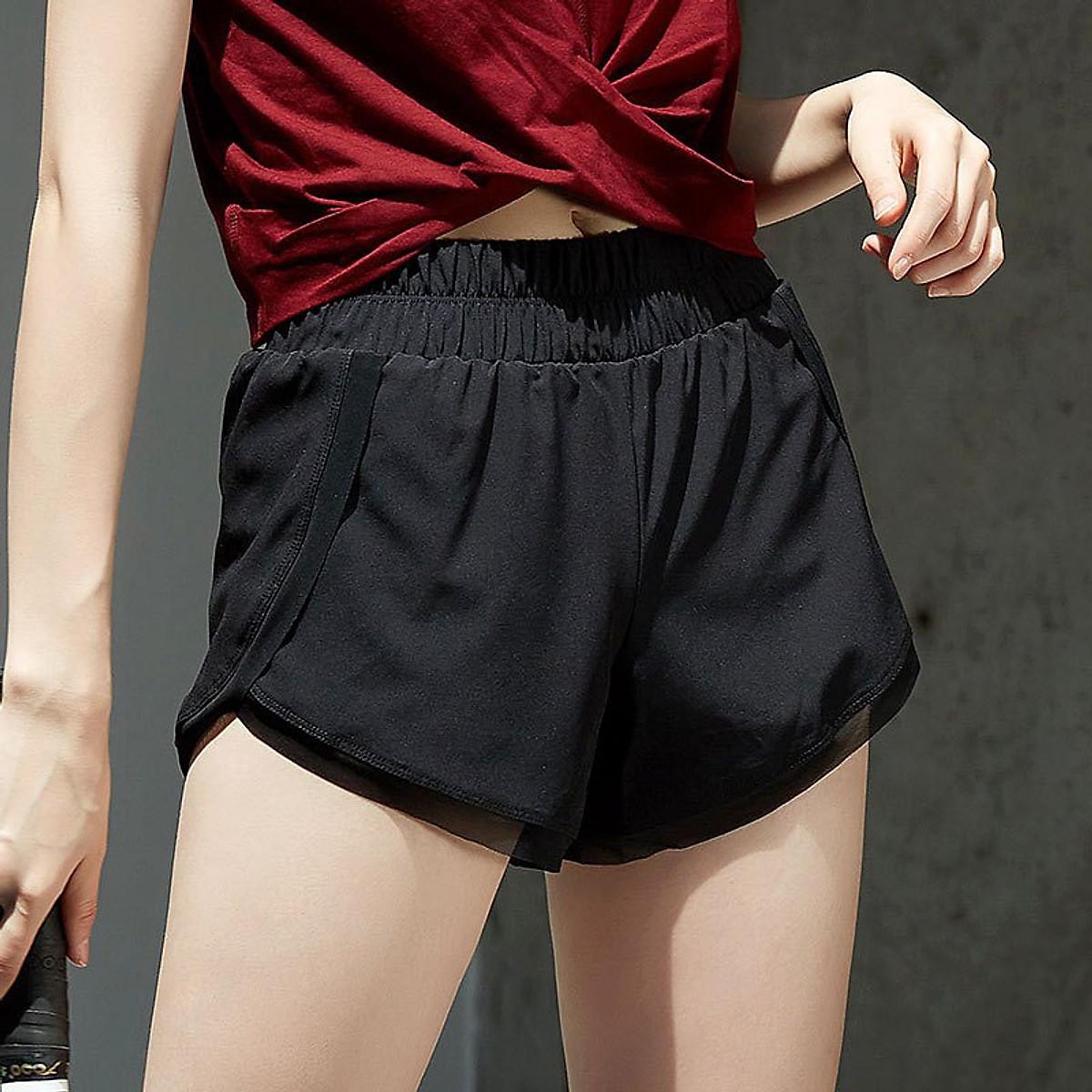 Quần Đùi Nữ 2 Lớp Size S Màu Đỏ Từ 30 đến 40kg