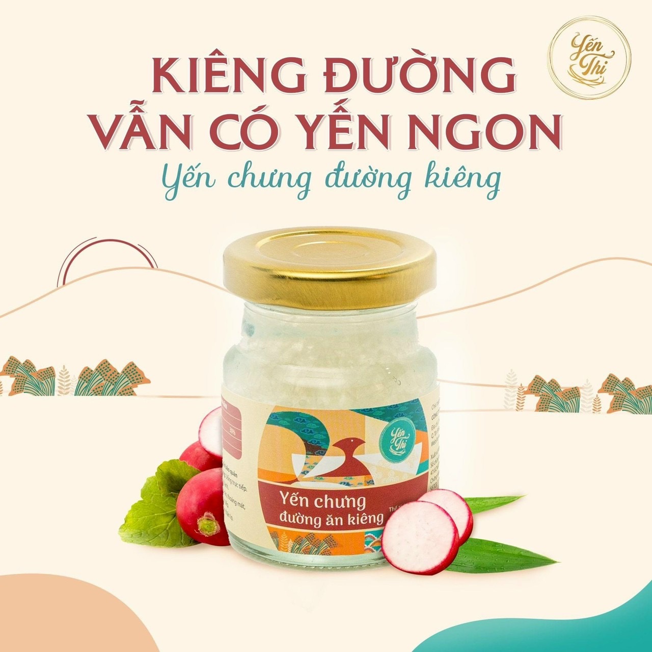 Yến Thị-Gói 50 hũ tiết kiệm-30% yến, hũ 70ml