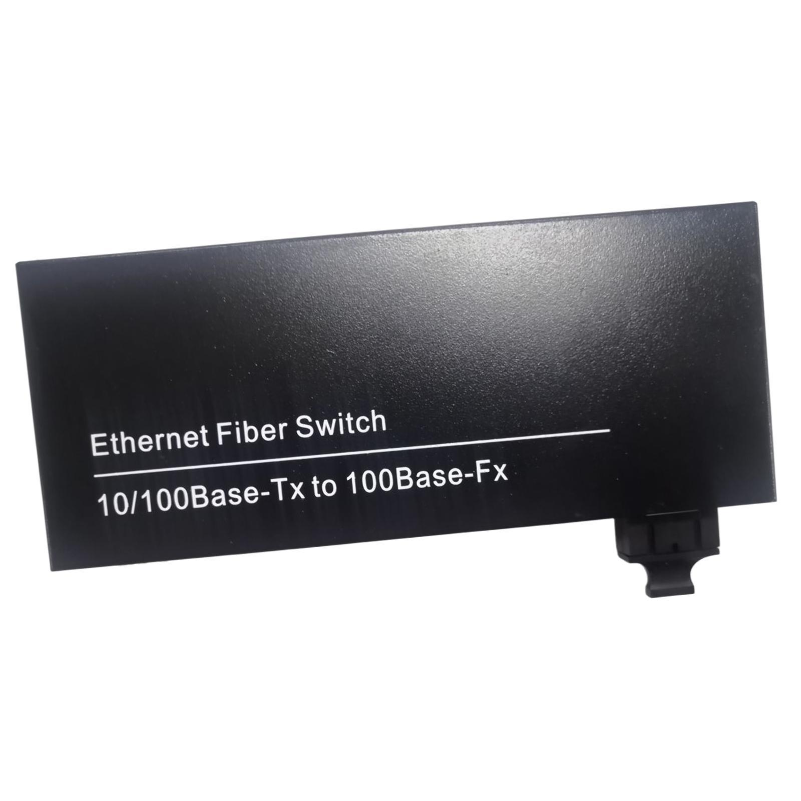 10/100Mbps Fiber Optic Ethernet Media Converter Adapter Gigabit Single Mode