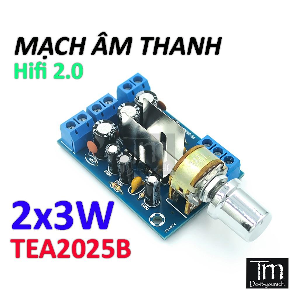 Mạch Khuếch Đại Âm Thanh Hifi 2.0 2x3W TEA2025B