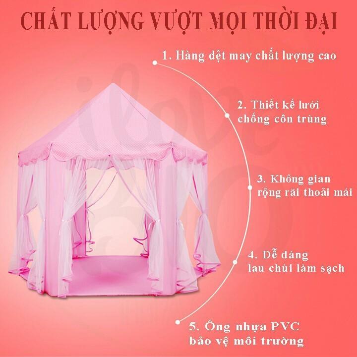 Lều hoàng tử, lều công chúa cho bé