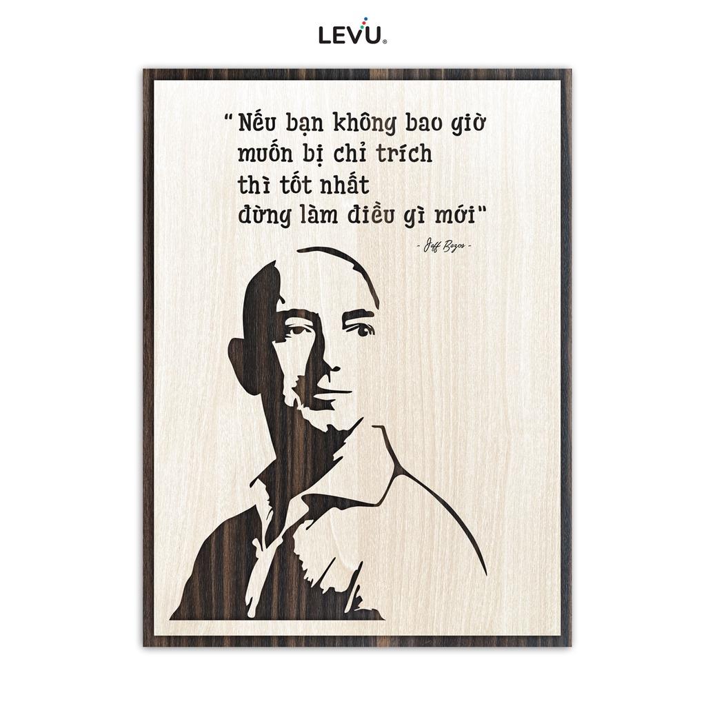 Tranh slogan câu nói hay ngắn gọn nổi tiếng của Jeff Bezos LEVU NT08