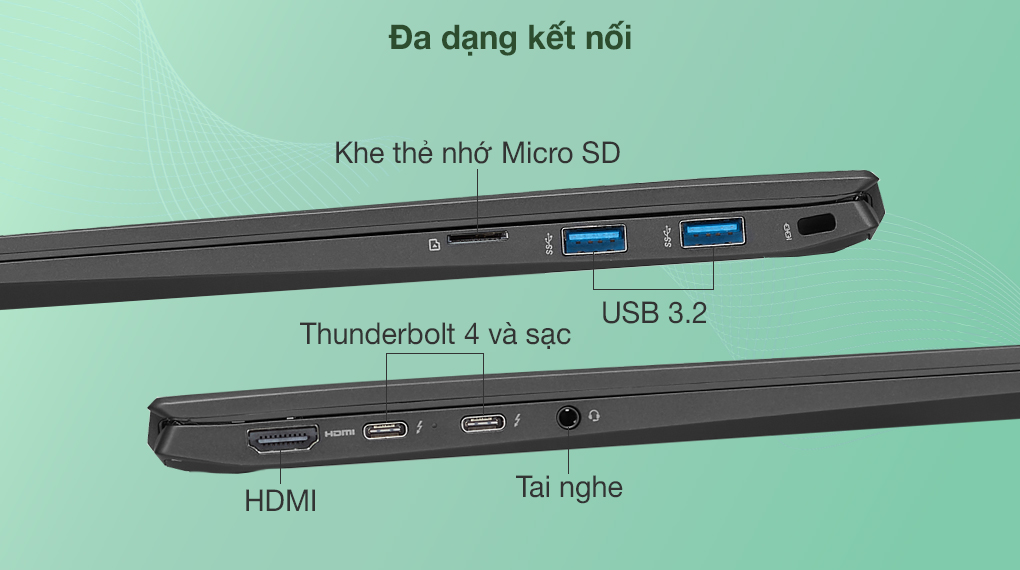 Máy Tính Xách Tay Laptop LG Gram 14Z90P-G.AH75A5 Core i7-1165G7/ RAM 16GB 4266MHz/ M.2(2280) Dual SSD slots - NVME:  512GB/ Intel Iris Xe Graphics / 14.0"(30.2cm) WUXGA (1920*1200) IPS/ / BT 5.1/ Pin 72WHrs/ Obsidian Black/ Win 10/ 999g - Hàng Chính Hãng