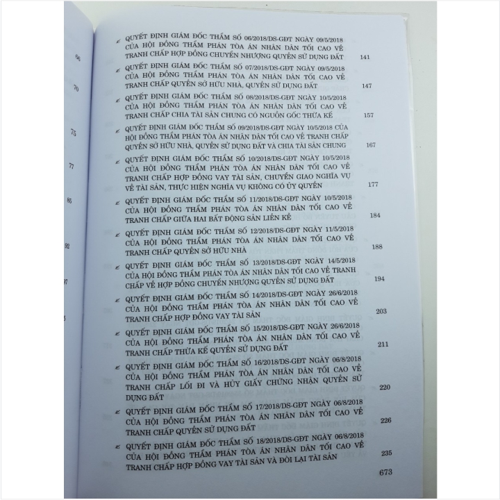 Sách Tuyển Tập Các Quyết Định Giám Đốc Thẩm Của Hội Đồng Thẩm Phán Tòa Án Nhân Dân Tối Cao về Hình Sự, Dân Sự, Kinh Doanh Thương Mại (từ năm 2017 đến năm 2023) - V2206TP