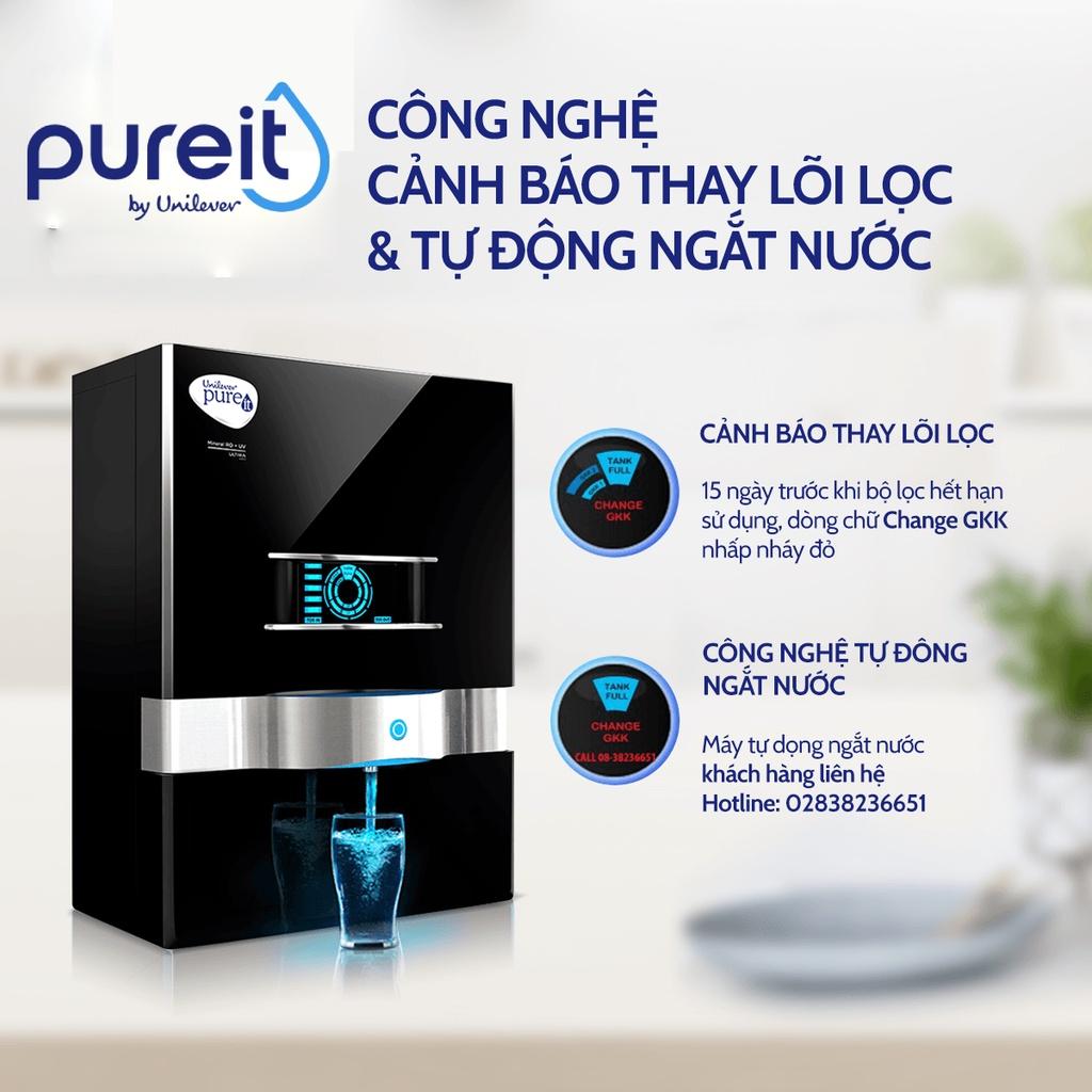 Máy Lọc Nước Pureit Ultima Đen và Lõi lọc thô, Bộ lọc thay thế Pureit Ultima 1 - Hàng chính hãng