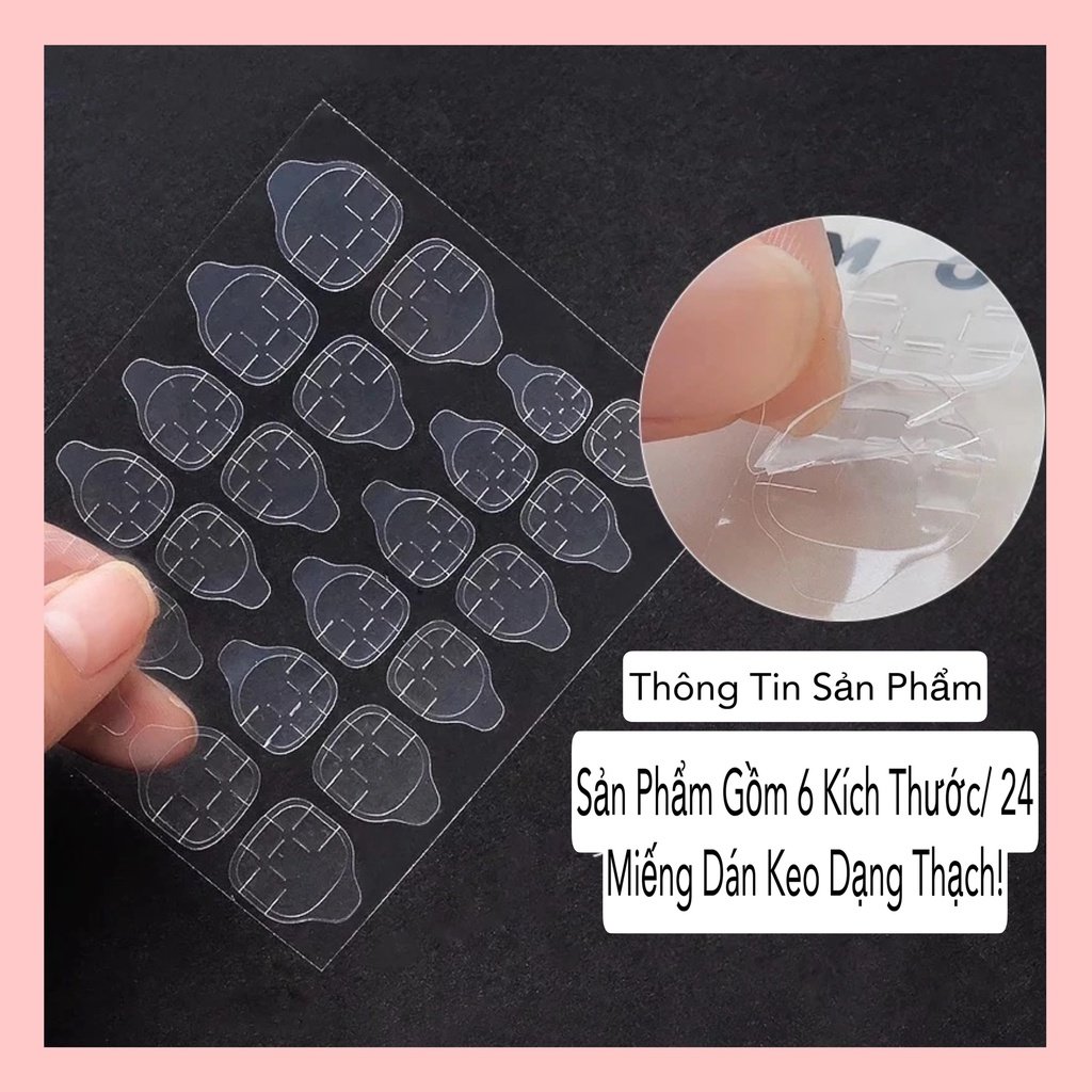 Keo Dán Móng Giả gồm 24 miếng
