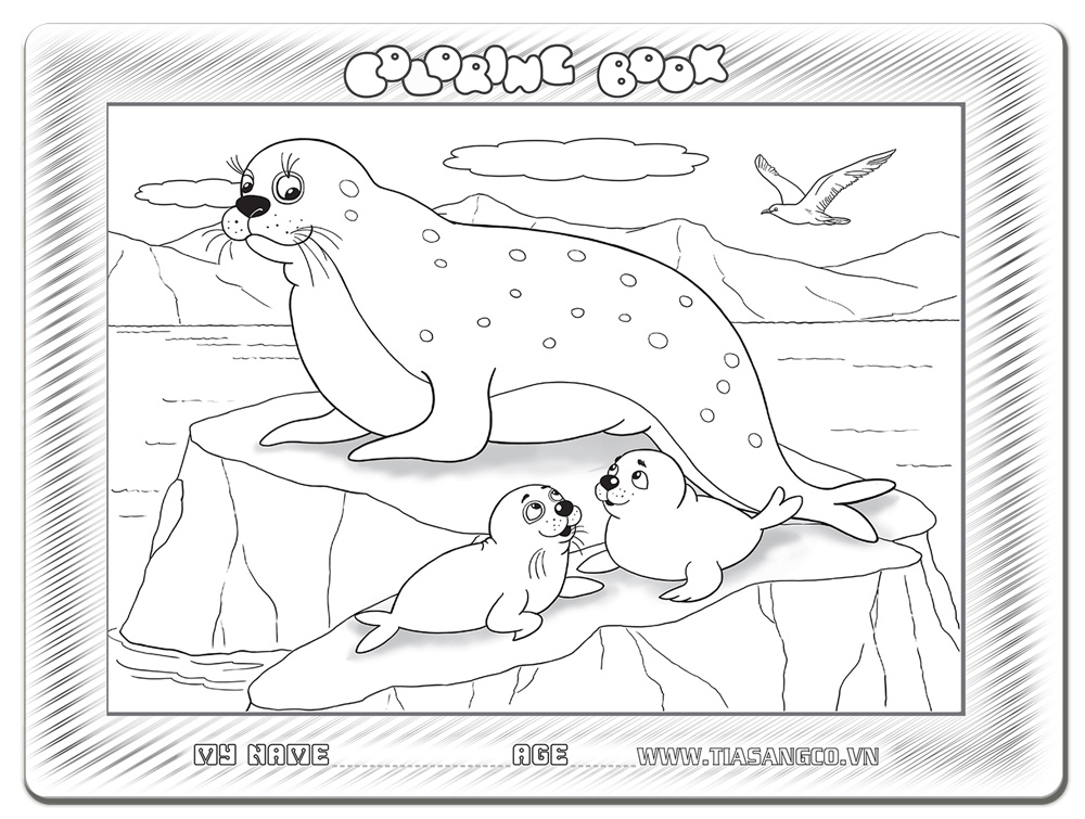 Xếp hình Tia Sáng  Hải cẩu (30 Mảnh Ghép) - Tặng kèm tranh tô màu cho bé