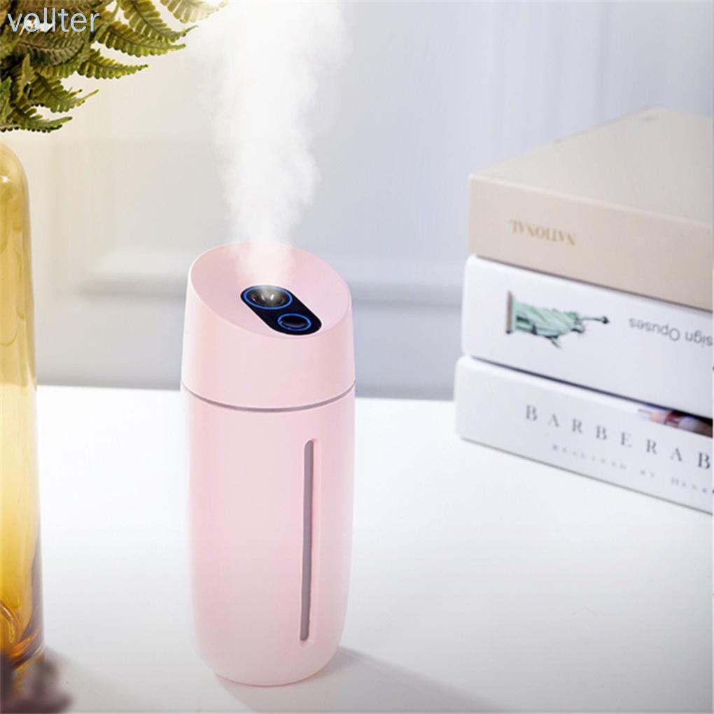 Mini Humidifier USB LED Mist Humidifier Low-noise Portable Home Air Diffuser Atomizer, Pink